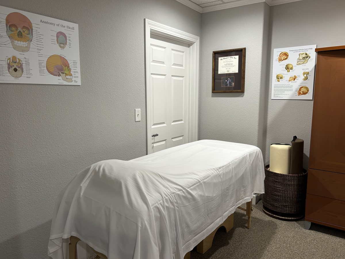 The craniosacral therapy room at Diablo Chiropractic